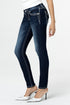 Loose Saddle Stitch Border Skinny Jeans