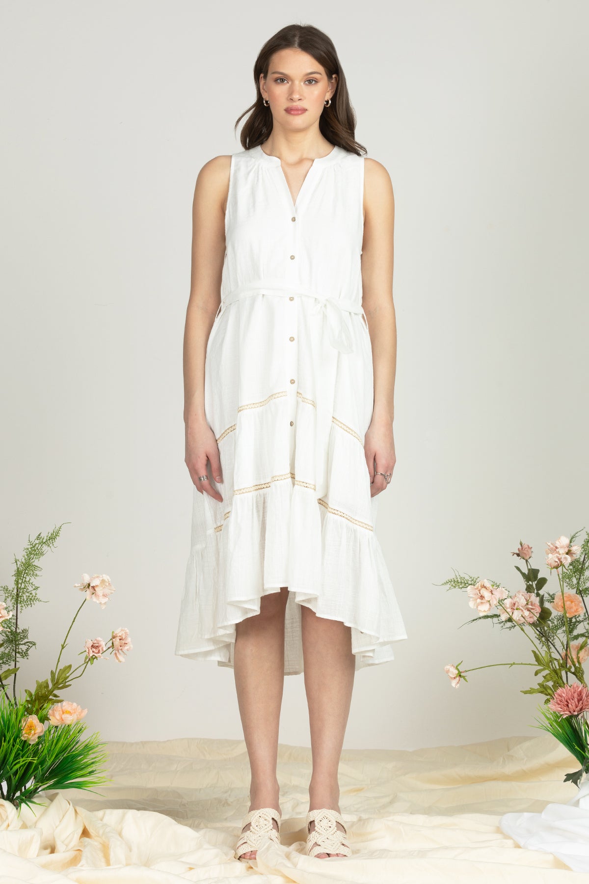 Temt white sale dress