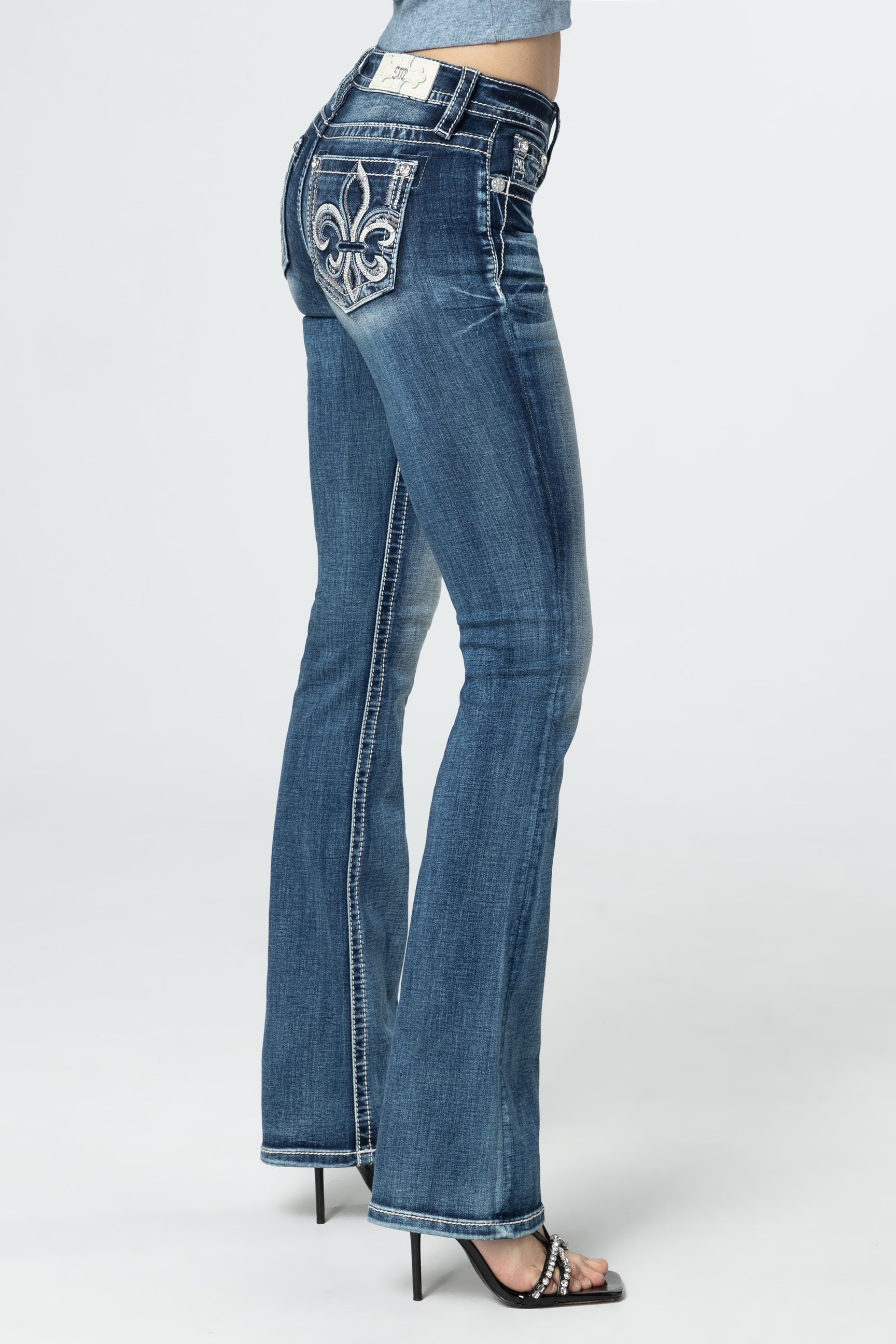 2024 Miss Me Abstract Life boot cut jeans