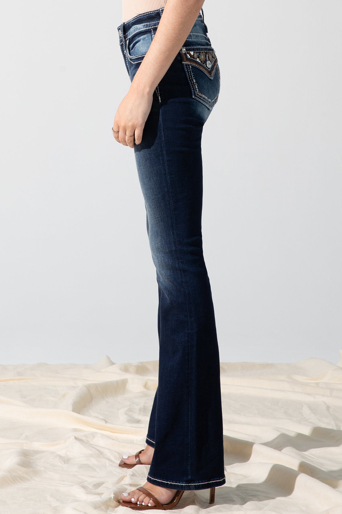 Miss Aztec Bootcut $101.15 Me | | Jeans Only | Accent Blue