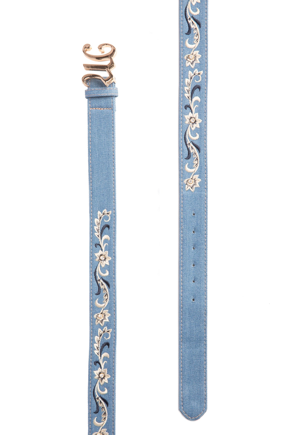 MI ALMA - Blue Leather Studs Belt – raclifestyle